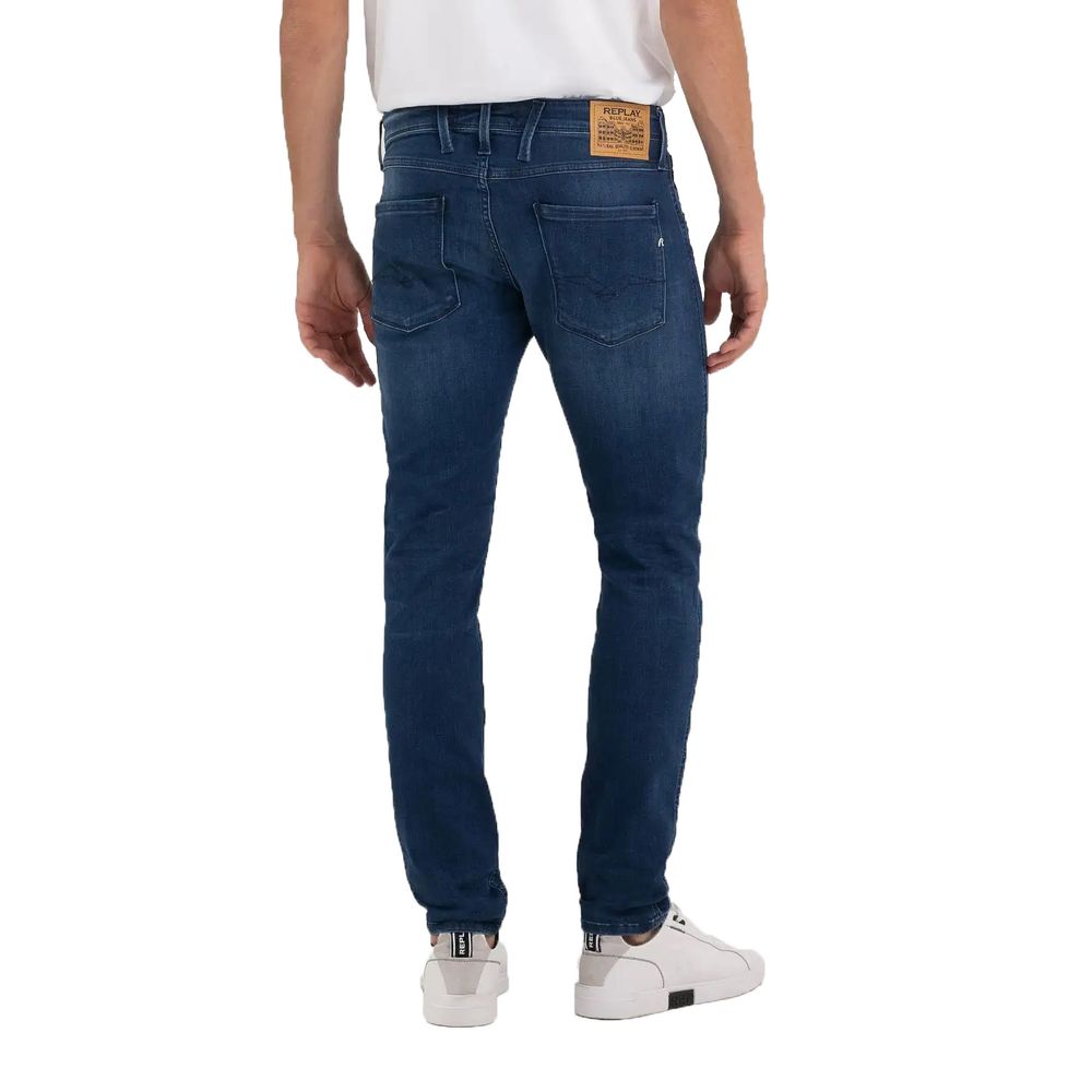 Replay Blue Cotton Jeans & Pant