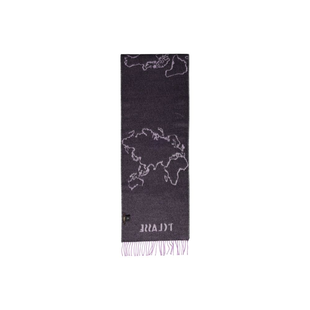 Alviero Martini Prima Classe Purple Polyacrylic Scarf