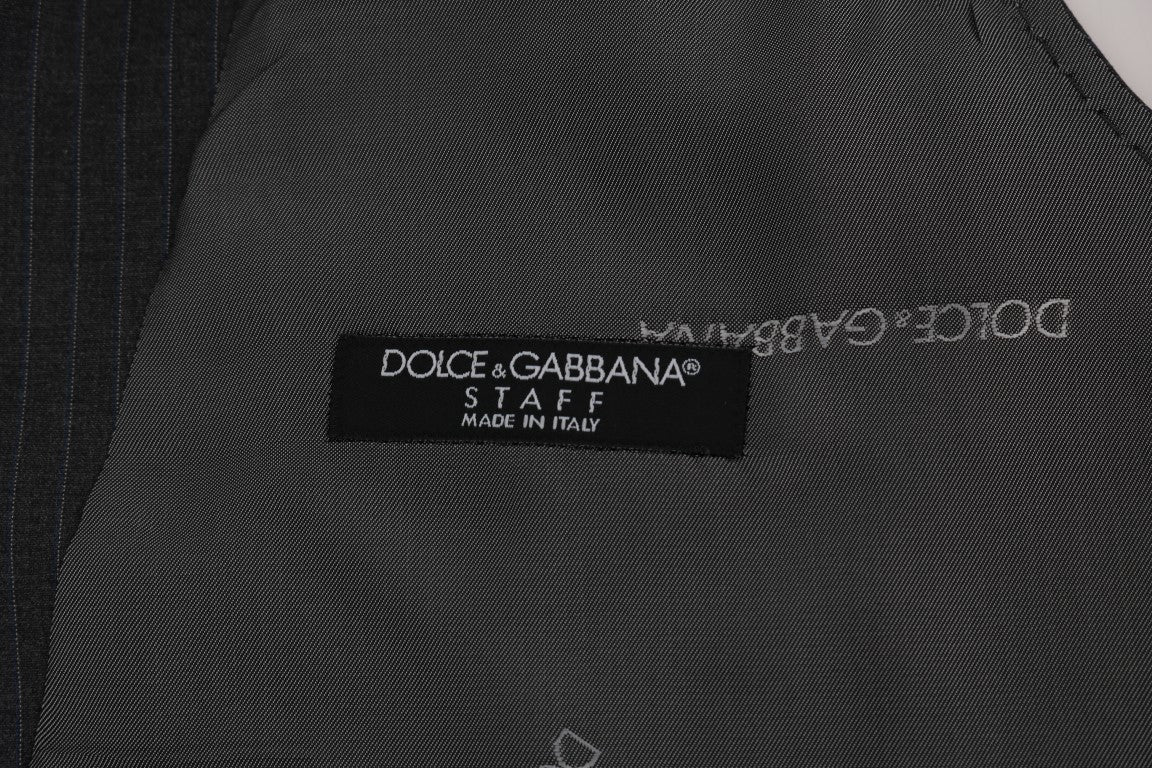 Dolce &amp; Gabbana Gilet élégant à rayures grises