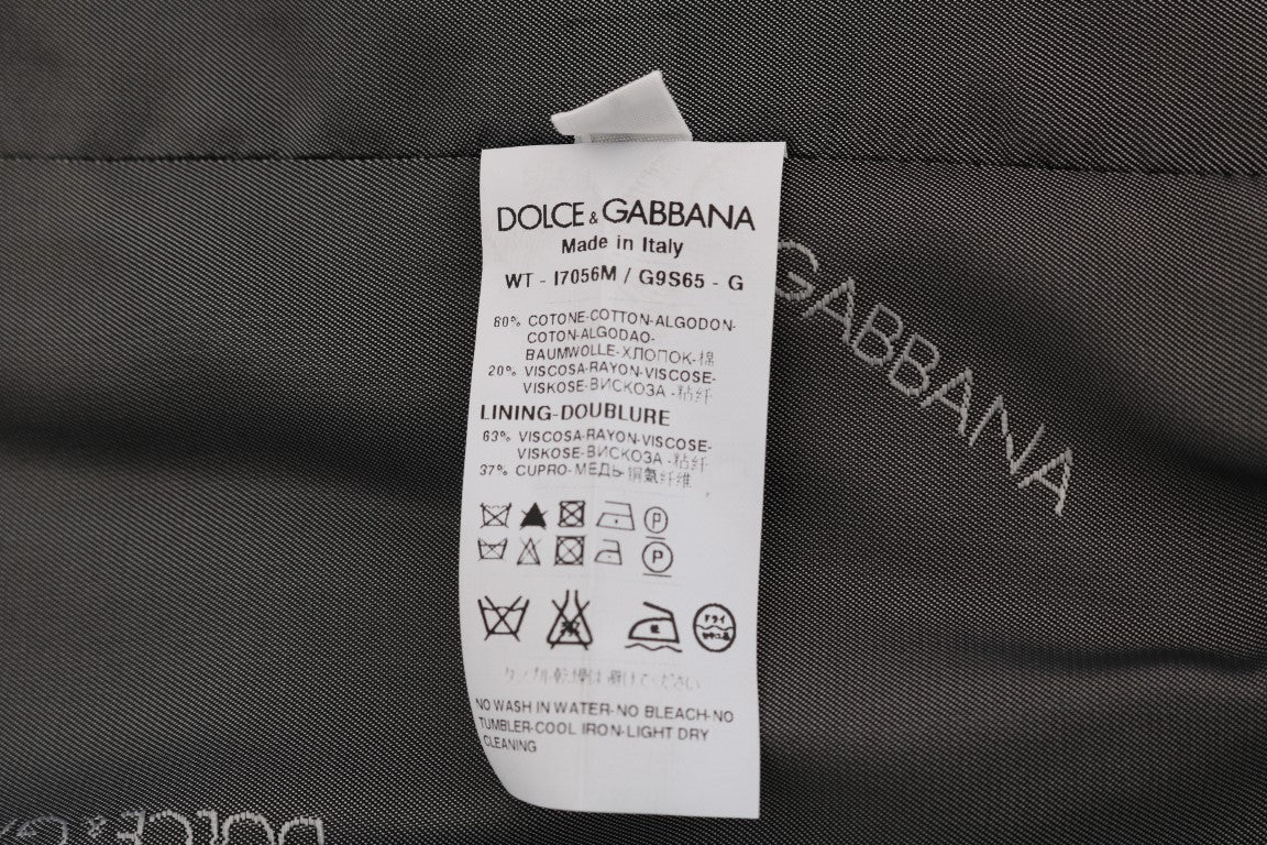 Dolce &amp; Gabbana Gilet élégant à rayures grises