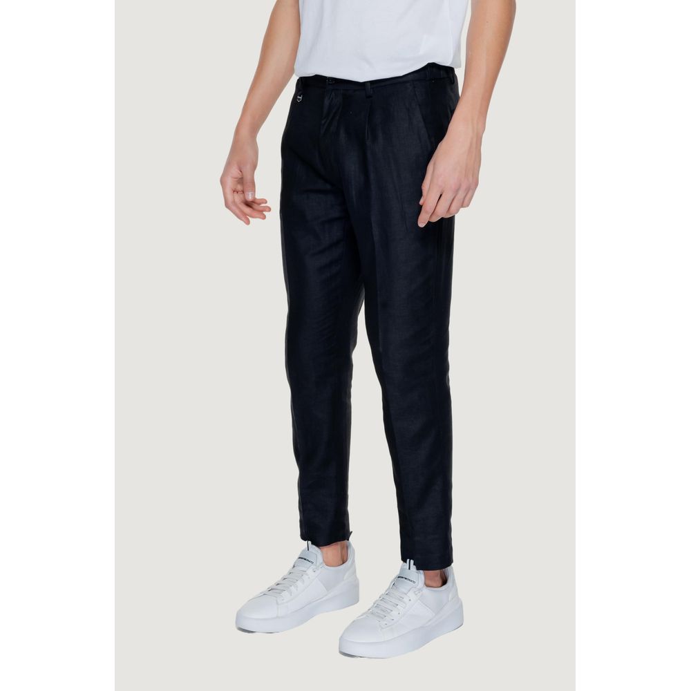 Antony Morato Black Linen Jeans & Pant