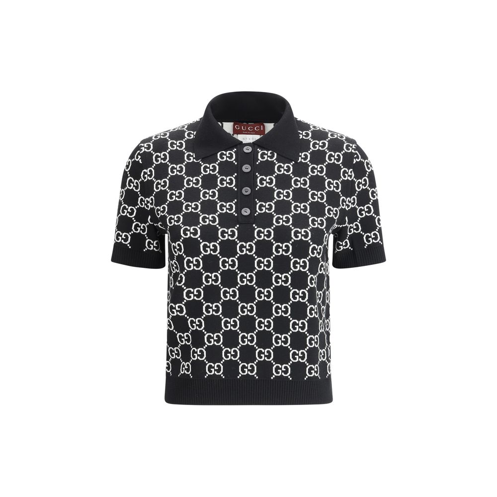 Gucci GG wool jacquard Polo Top