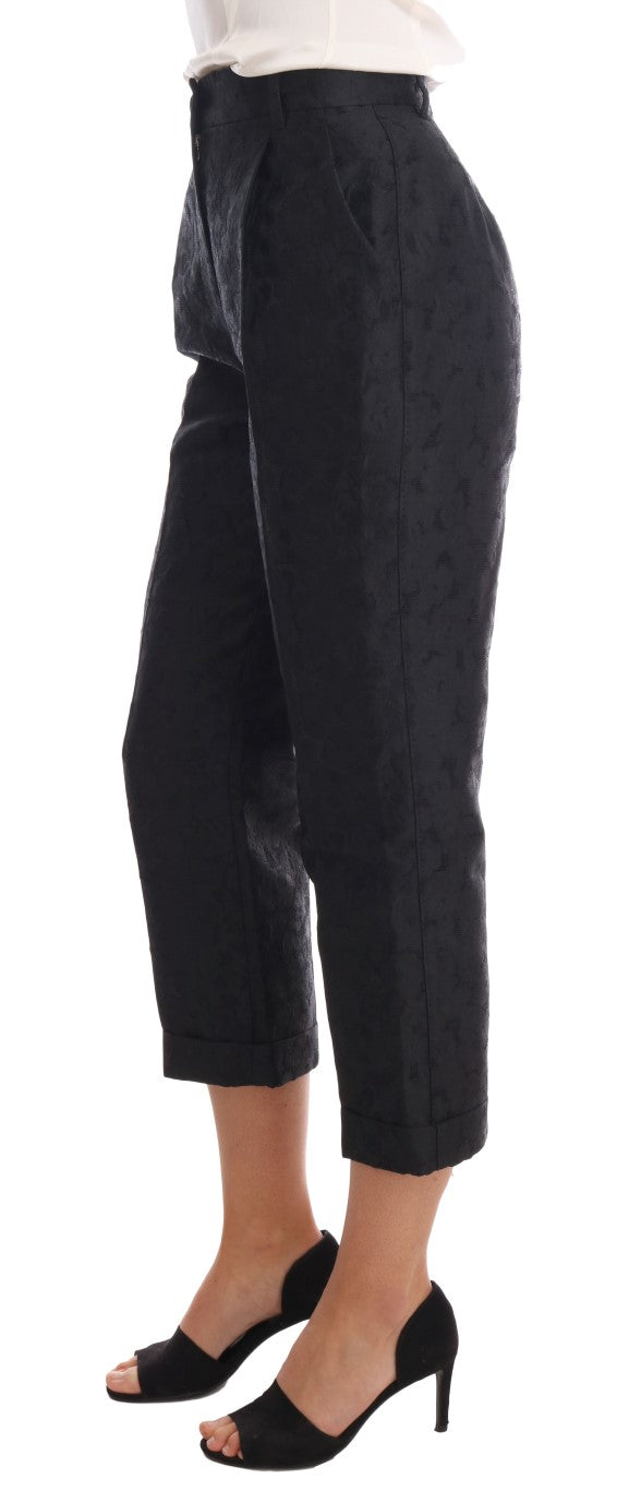 Dolce &amp; Gabbana Pantalon habillé capri taille haute élégant