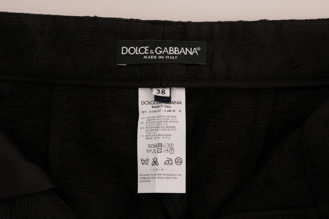 Dolce &amp; Gabbana Pantalon habillé capri taille haute élégant