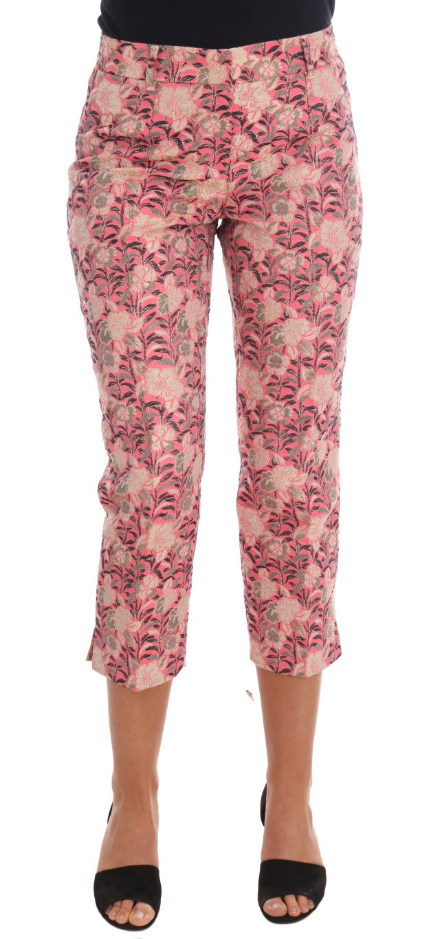 Dolce &amp; Gabbana Pantalon élégant en brocart floral