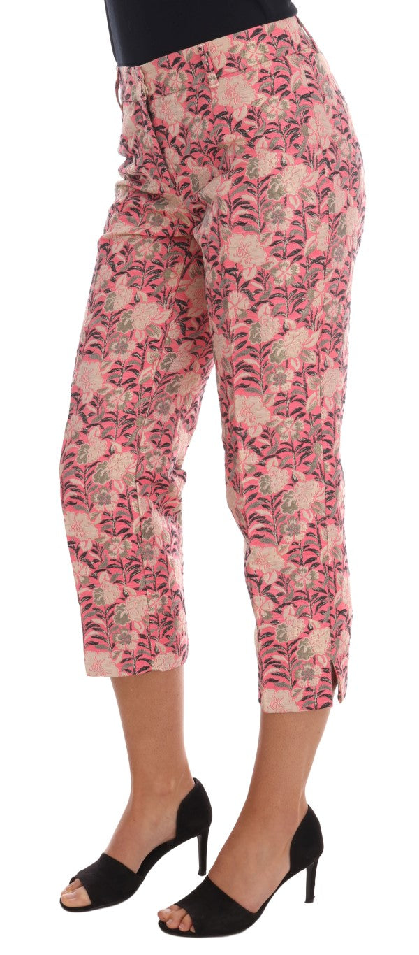 Dolce &amp; Gabbana Pantalon élégant en brocart floral