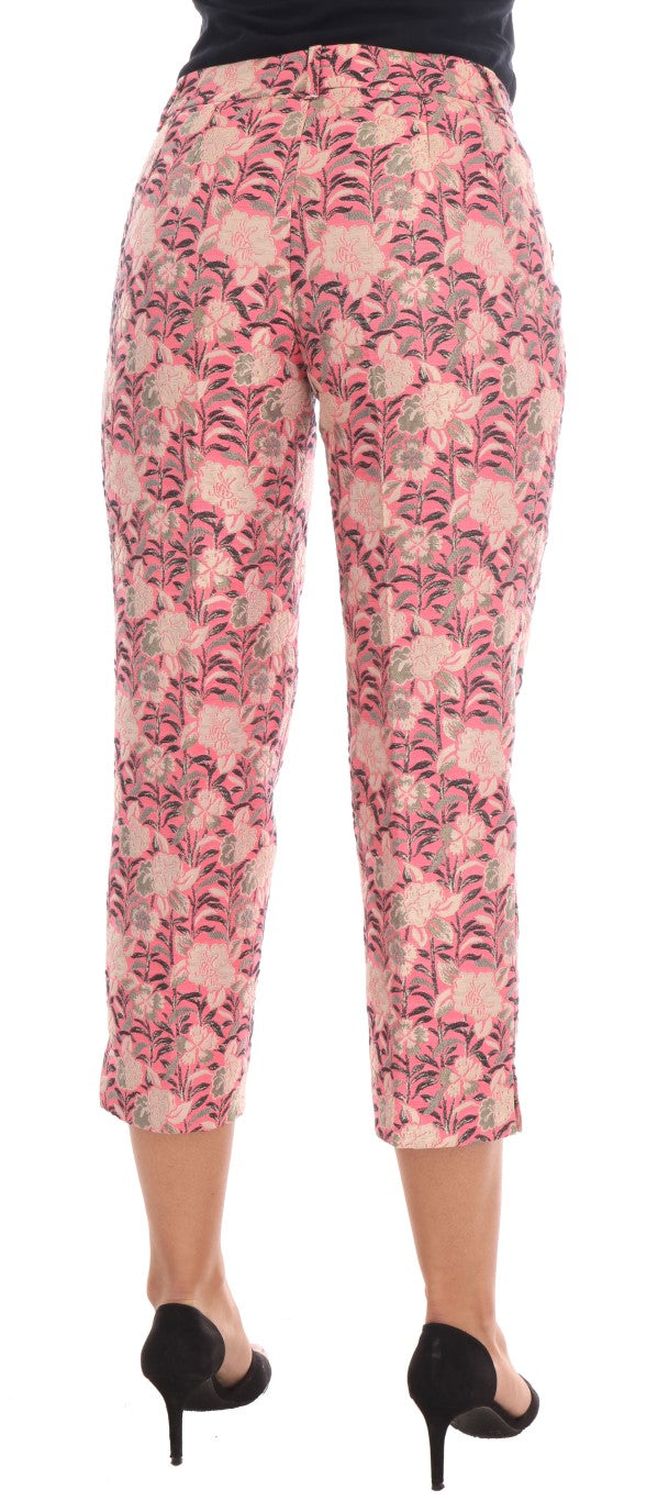 Dolce &amp; Gabbana Pantalon élégant en brocart floral