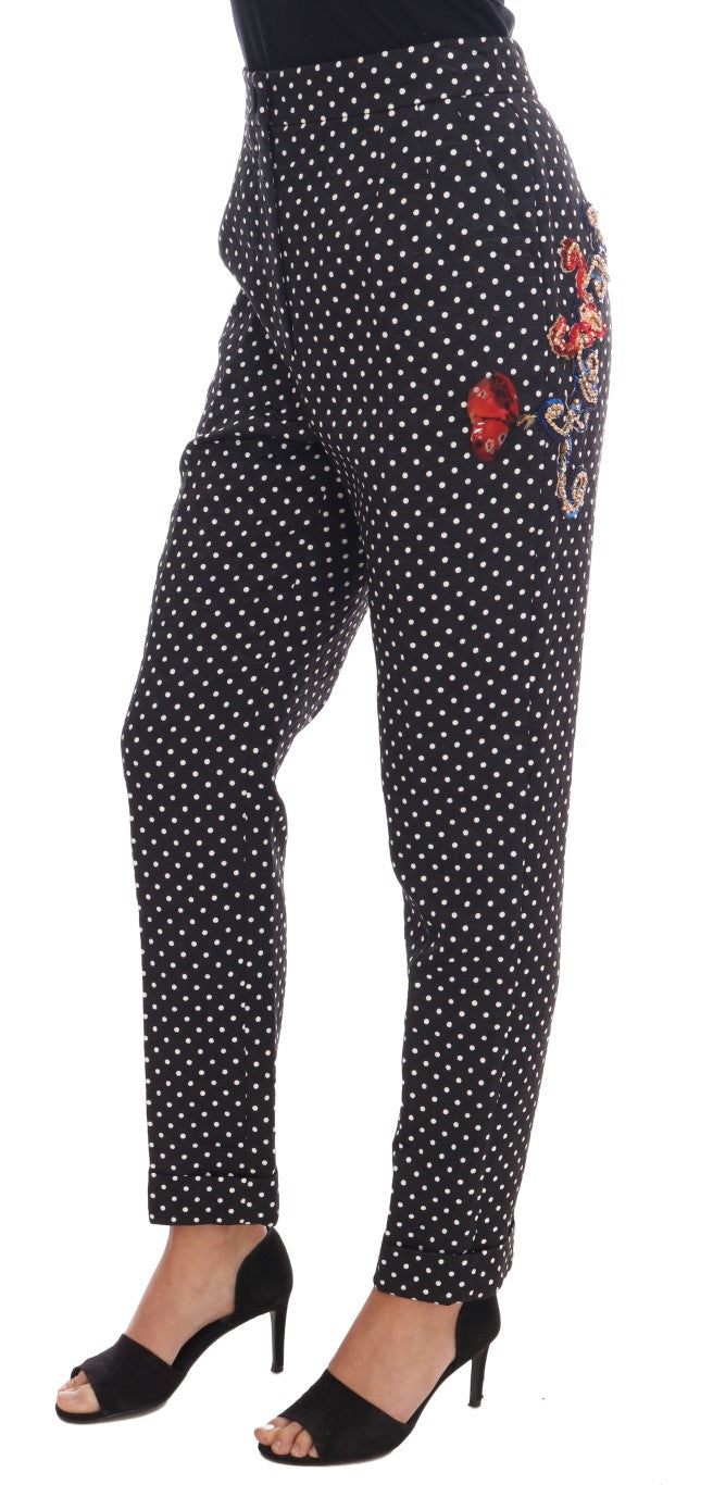 Dolce &amp; Gabbana Pantalon élégant orné de pois