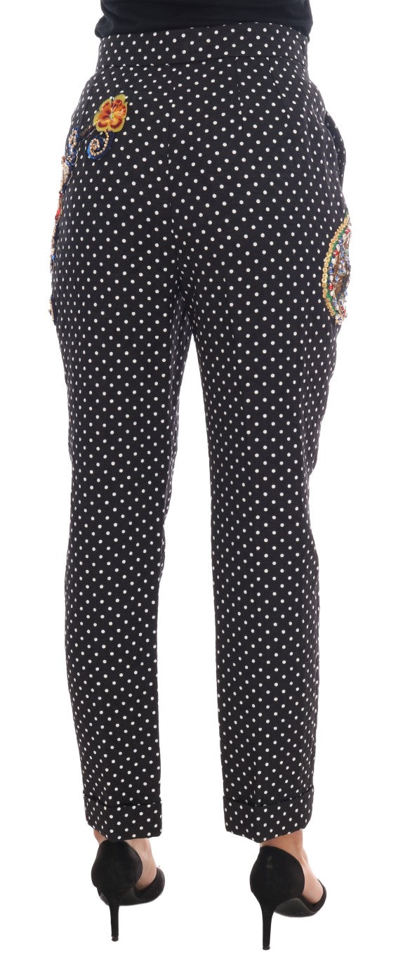 Dolce &amp; Gabbana Pantalon élégant orné de pois