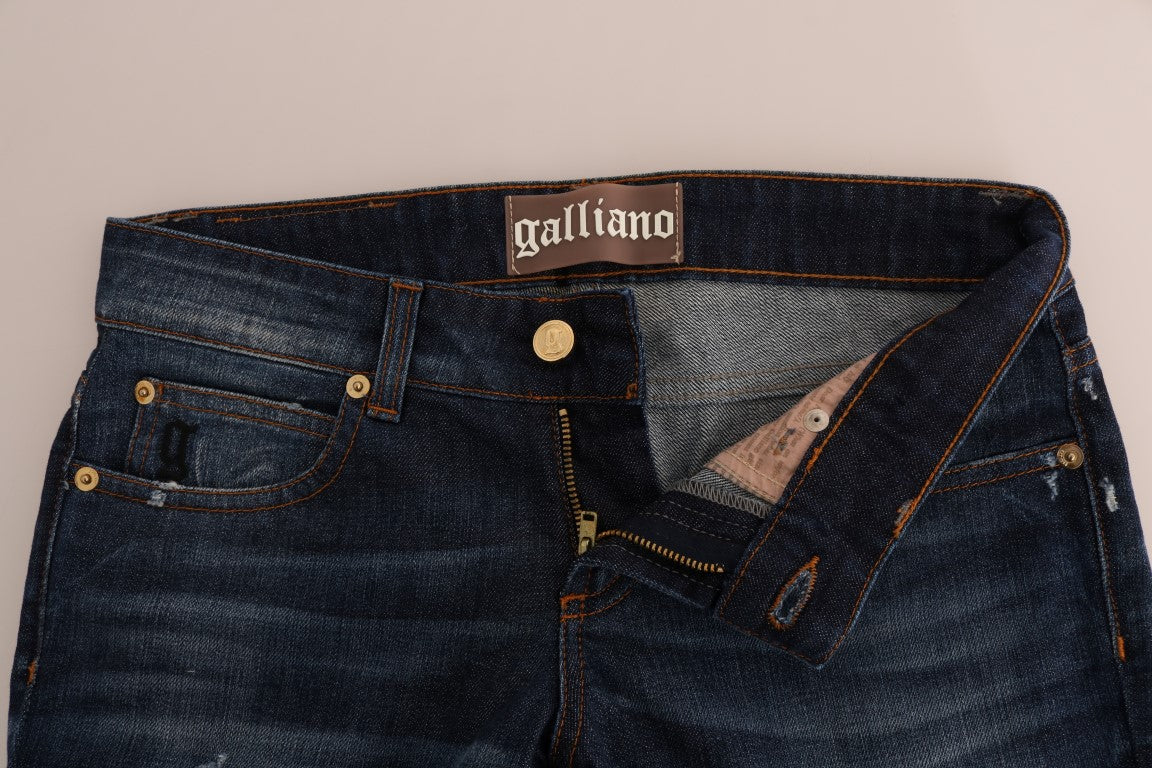 John Galliano Jean skinny taille basse élégant