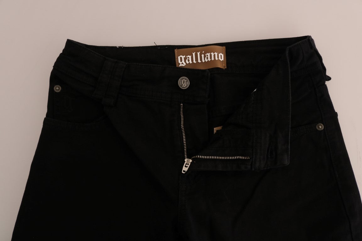 Jean en denim noir coupe classique John Galliano Chic