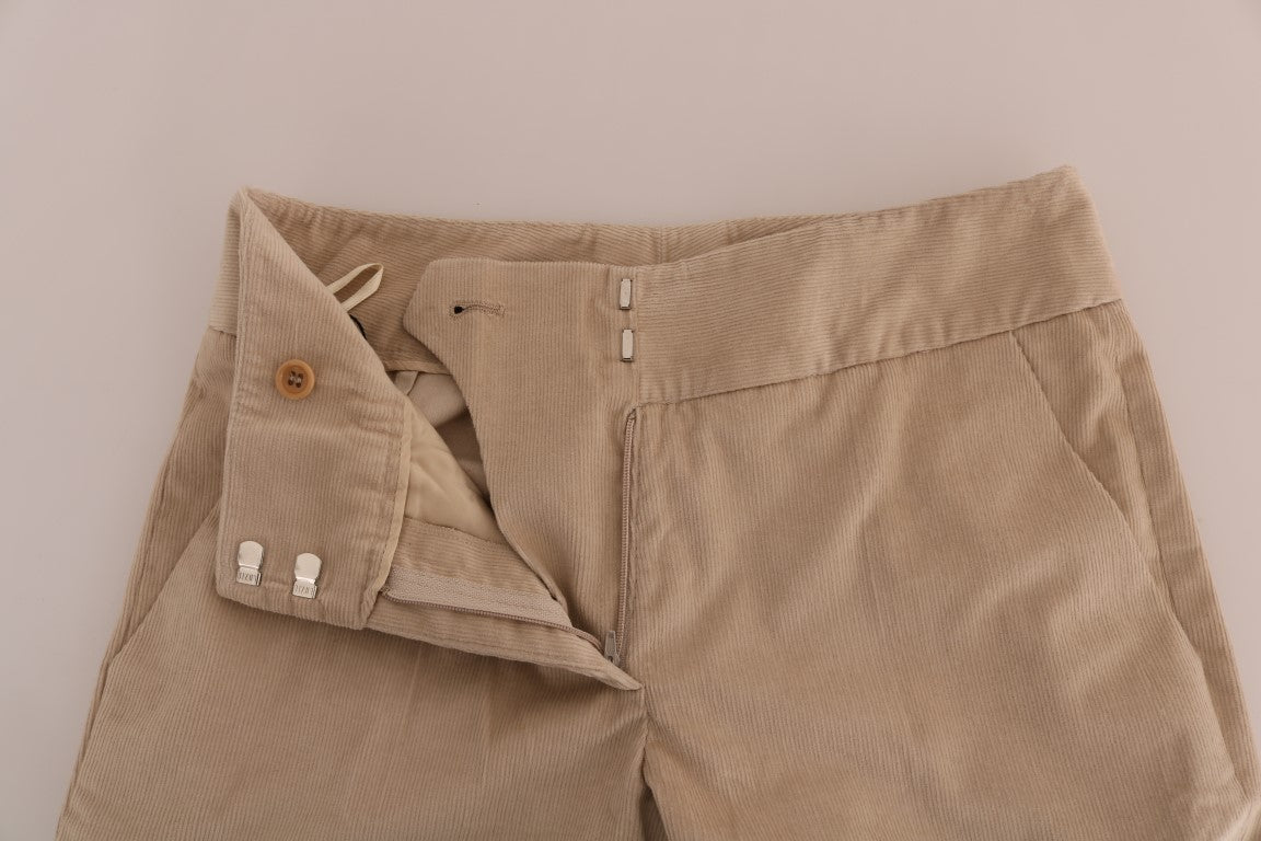 Ermanno Scervino Pantalon évasé bootcut beige chic