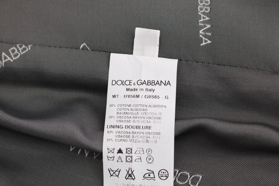 Dolce & Gabbana Elegant Gray Waistcoat Vest