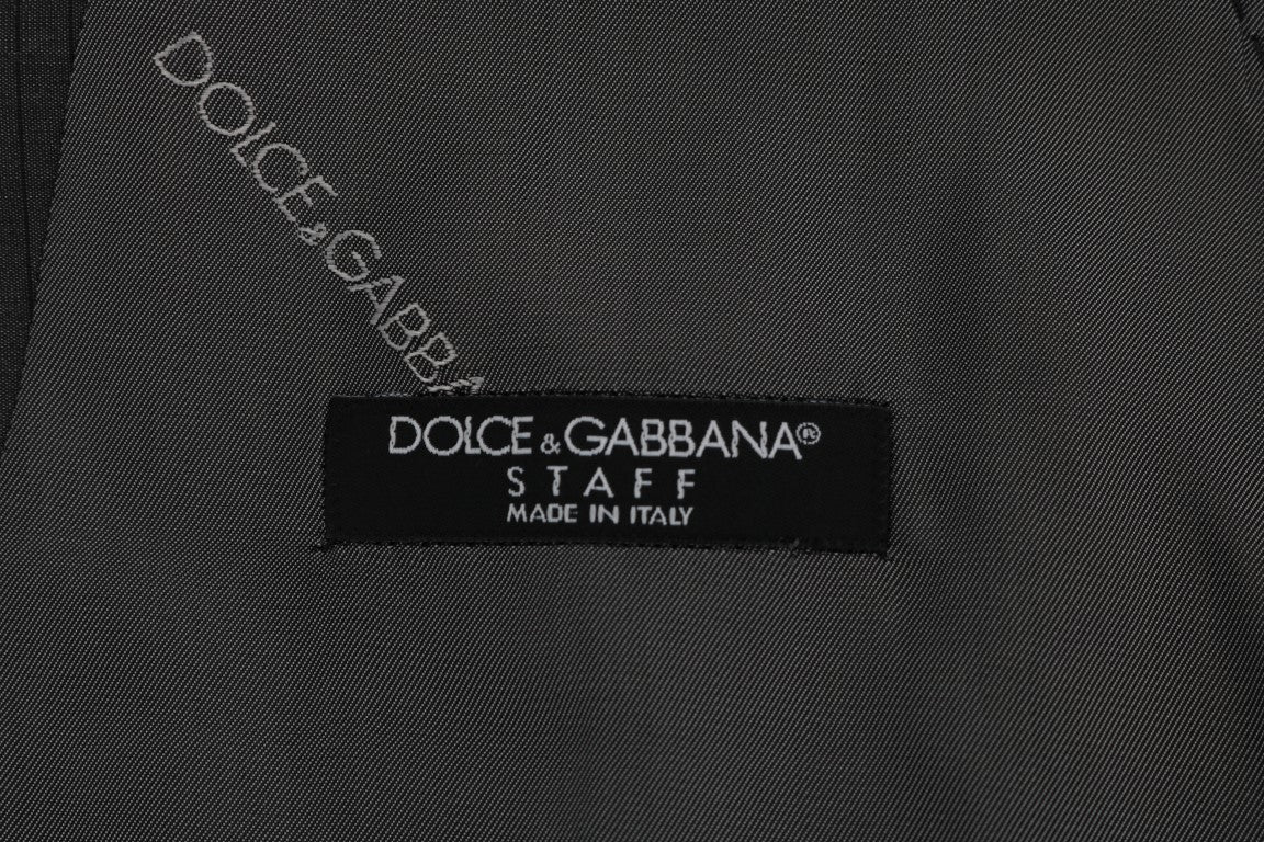 Dolce &amp; Gabbana Gilet élégant gris à simple boutonnage