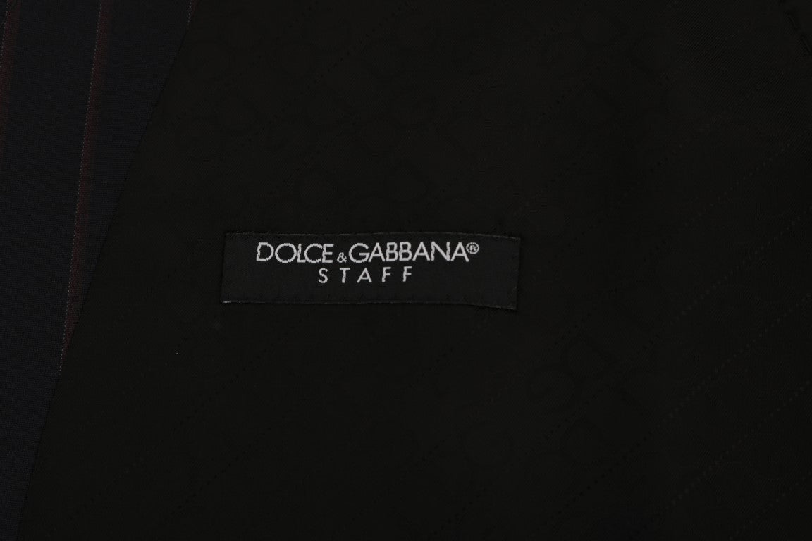 Dolce &amp; Gabbana Gilet élégant en laine mélangée à rayures