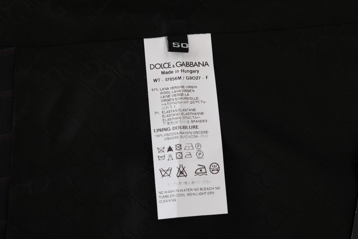 Dolce &amp; Gabbana Gilet élégant en laine mélangée à rayures