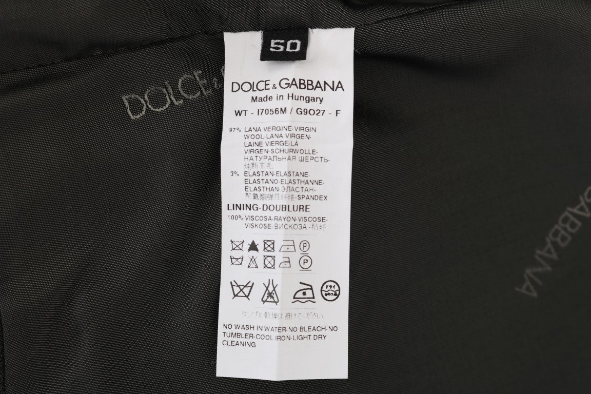 Dolce &amp; Gabbana Gilet élégant à simple boutonnage à rayures grises