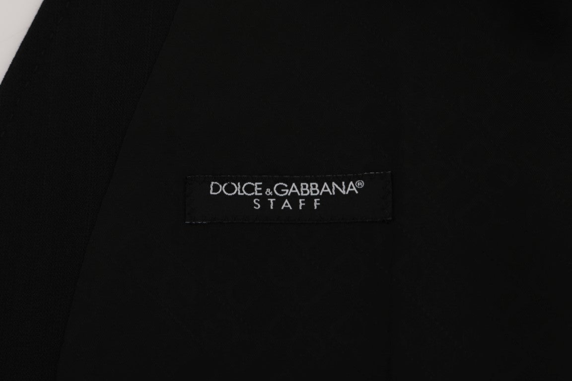 Dolce &amp; Gabbana Gilet élégant en laine mélangée à rayures