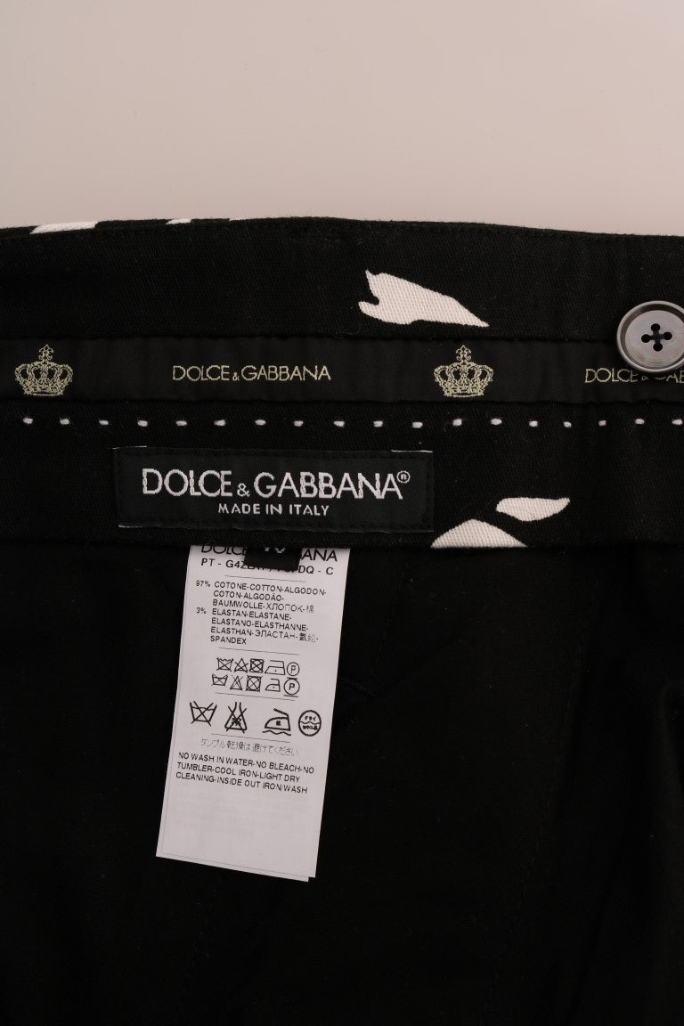 Dolce &amp; Gabbana Pantalon élégant à la cheville à imprimé arbre