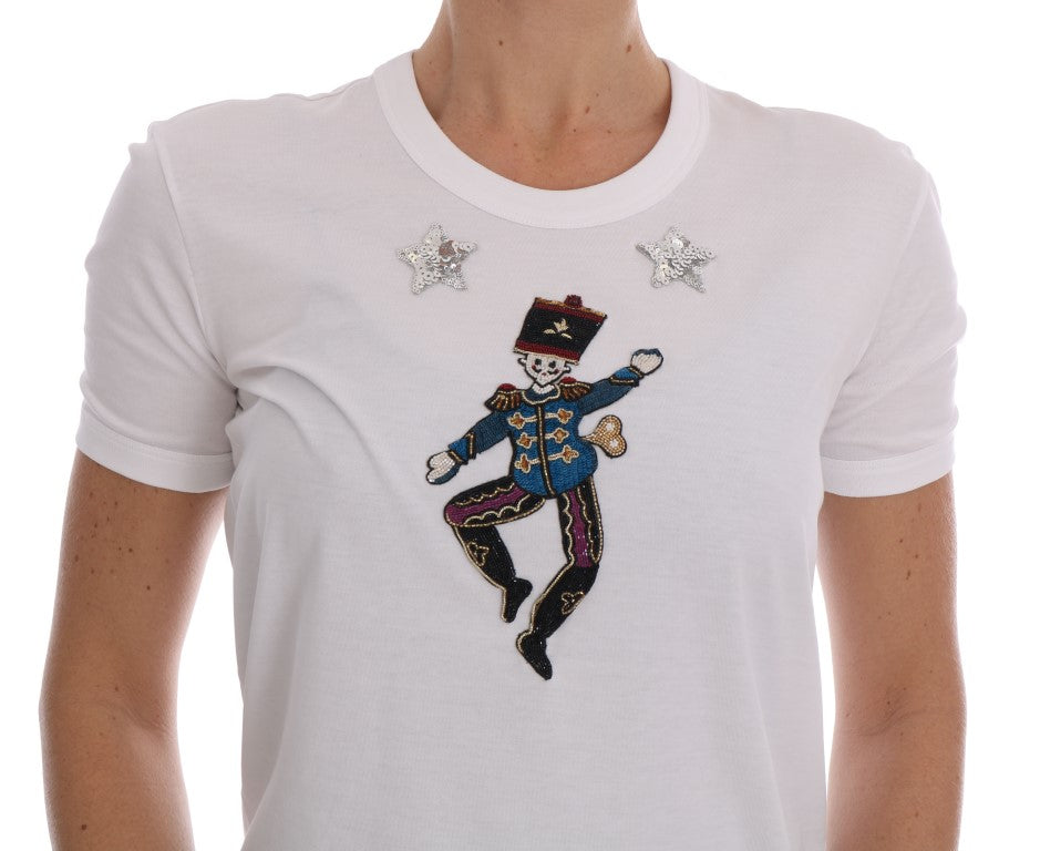 Dolce &amp; Gabbana T-shirt en coton à paillettes et conte de fées