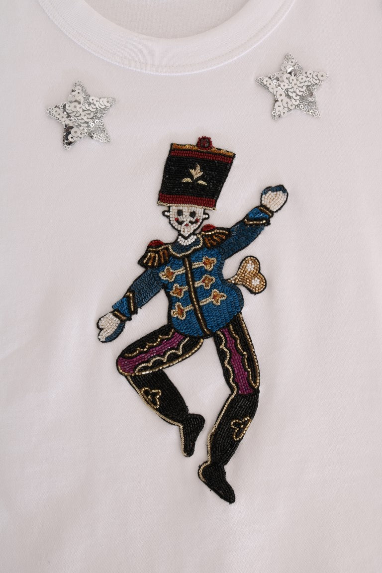 Dolce &amp; Gabbana T-shirt en coton à paillettes et conte de fées