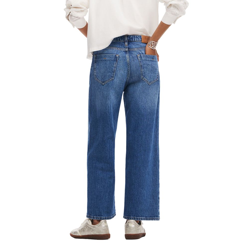 Desigual Blue Cotton Jeans & Pant