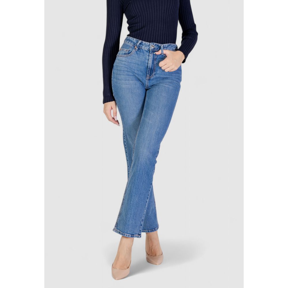 Vero Moda Light Blue Cotton Jeans & Pant