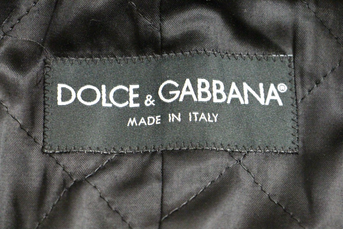 Dolce &amp; Gabbana Sicilia Manteau en laine mélangée à carreaux