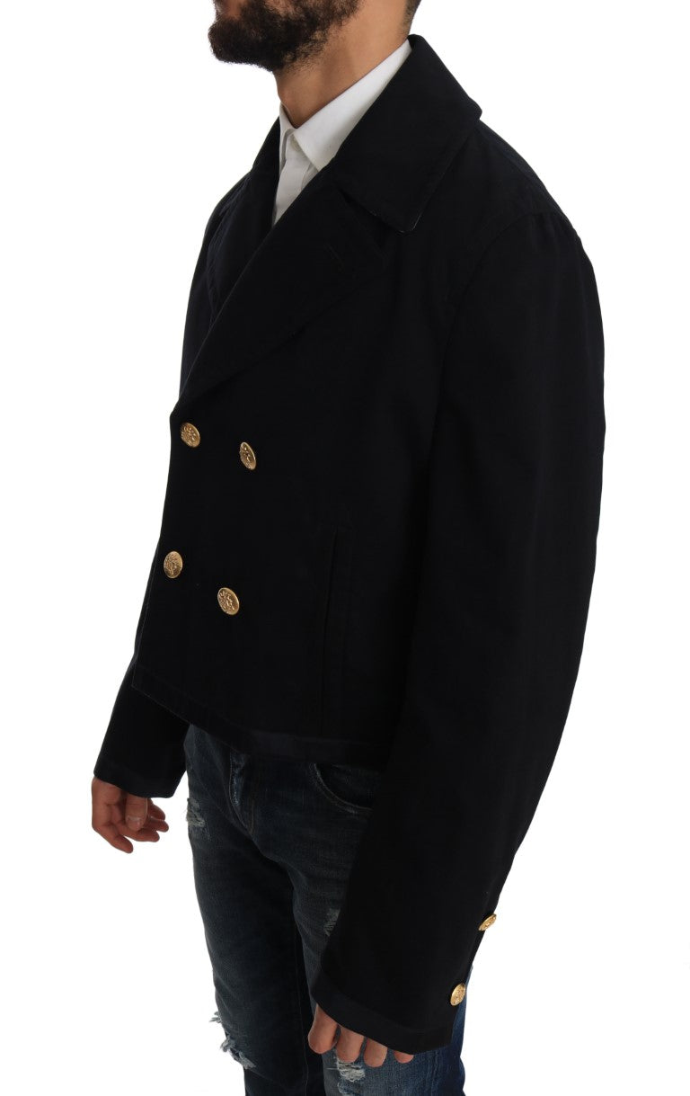 Dolce &amp; Gabbana Veste trench-coat bleu foncé élégante