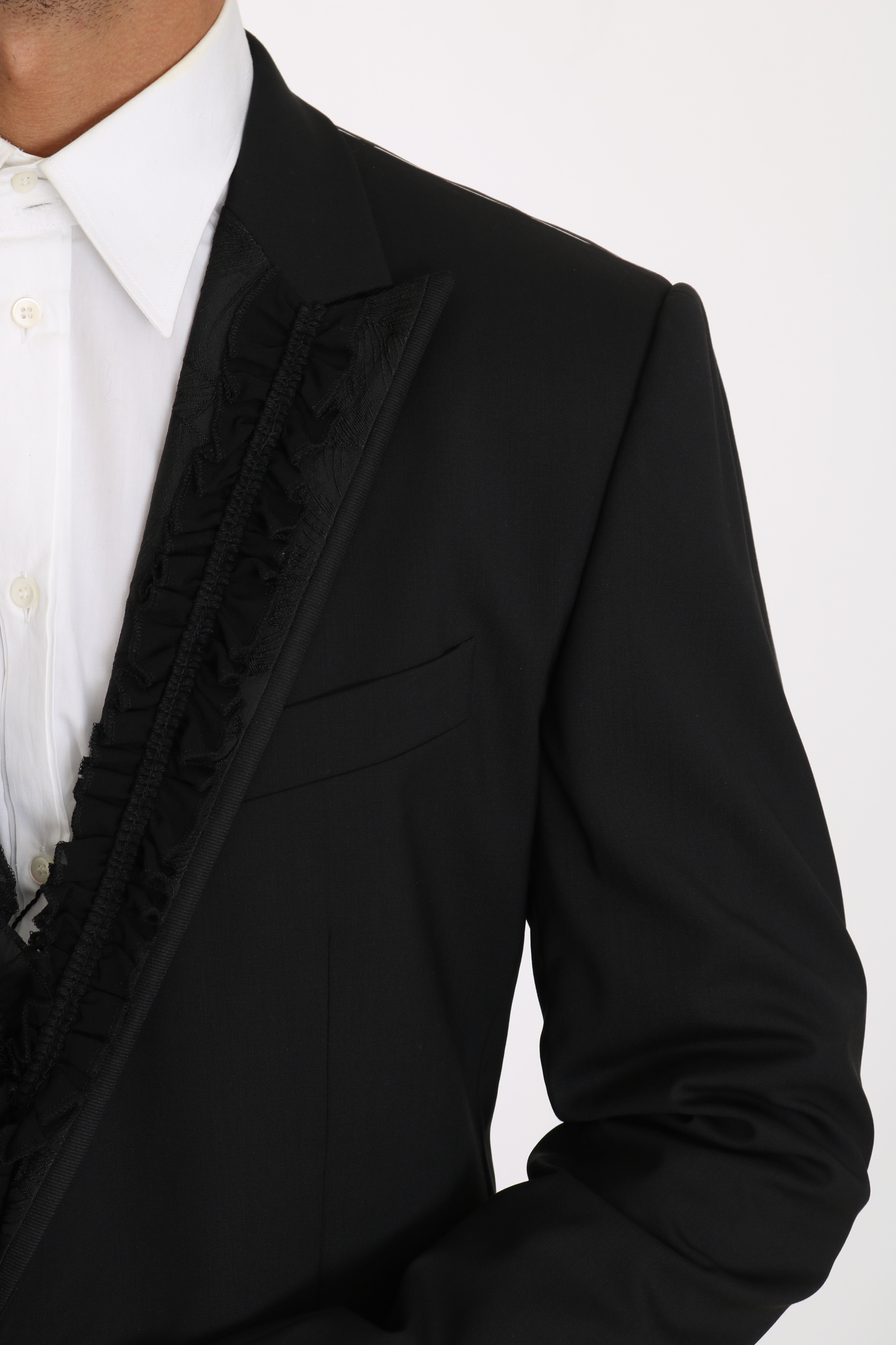 Dolce &amp; Gabbana Veste blazer noire élégante coupe slim Martini