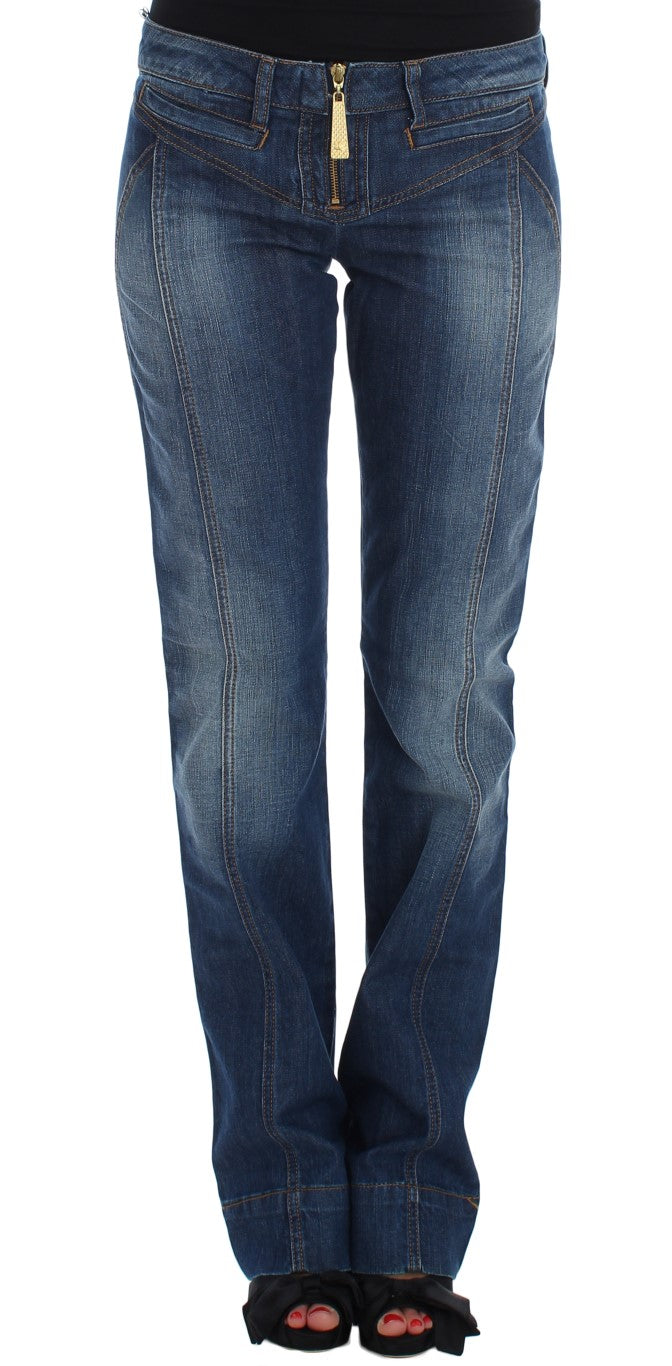 Cavalli Chic Boot Cut Bleu Délavé Denim