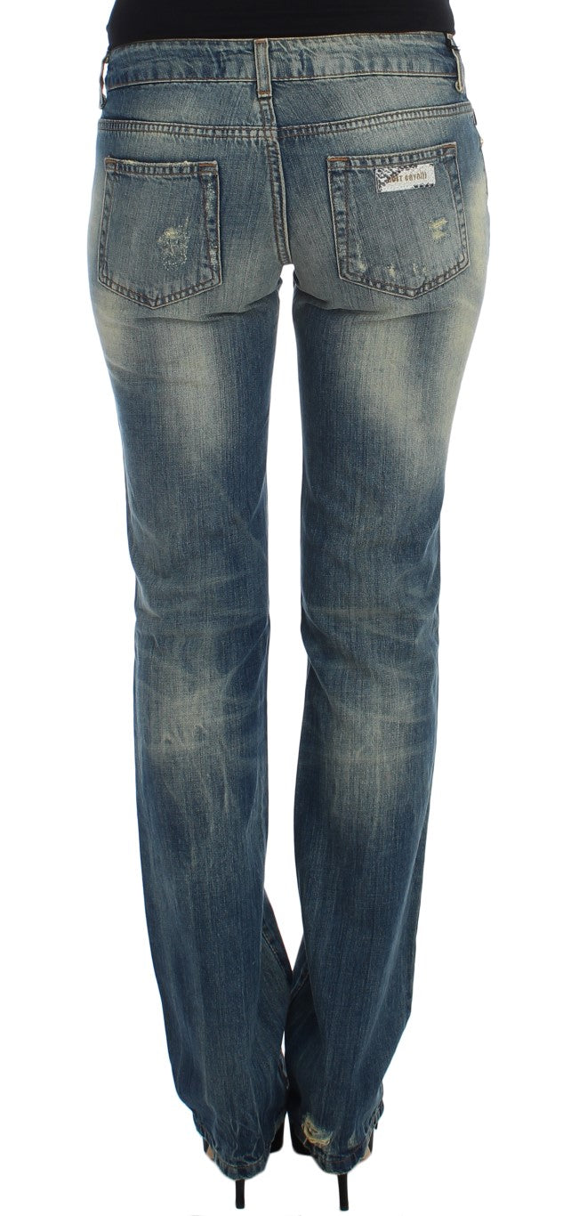 Cavalli Jean taille basse à jambe élégante et évasée