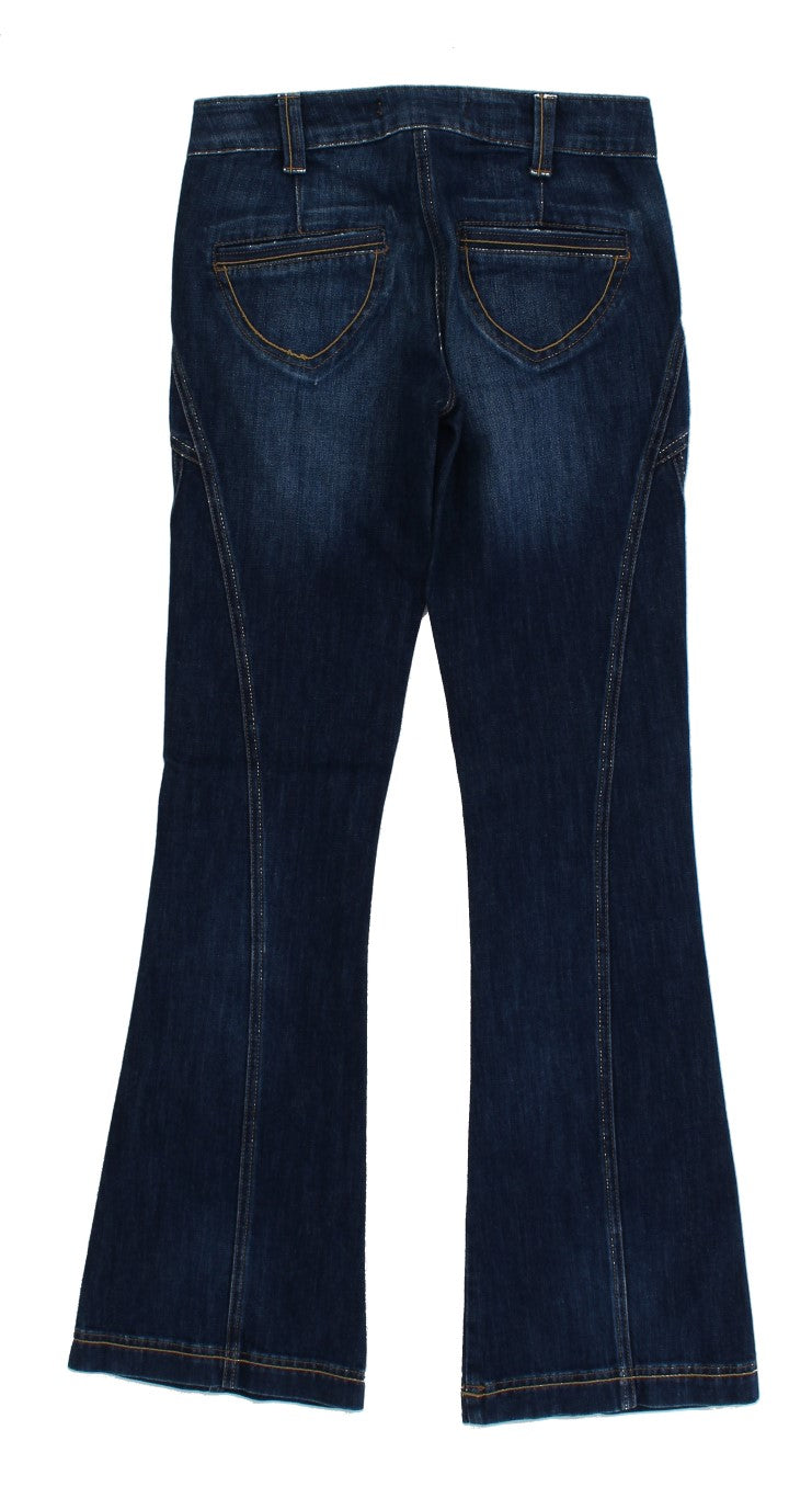 Cavalli Jean taille basse élégant à jambe évasée