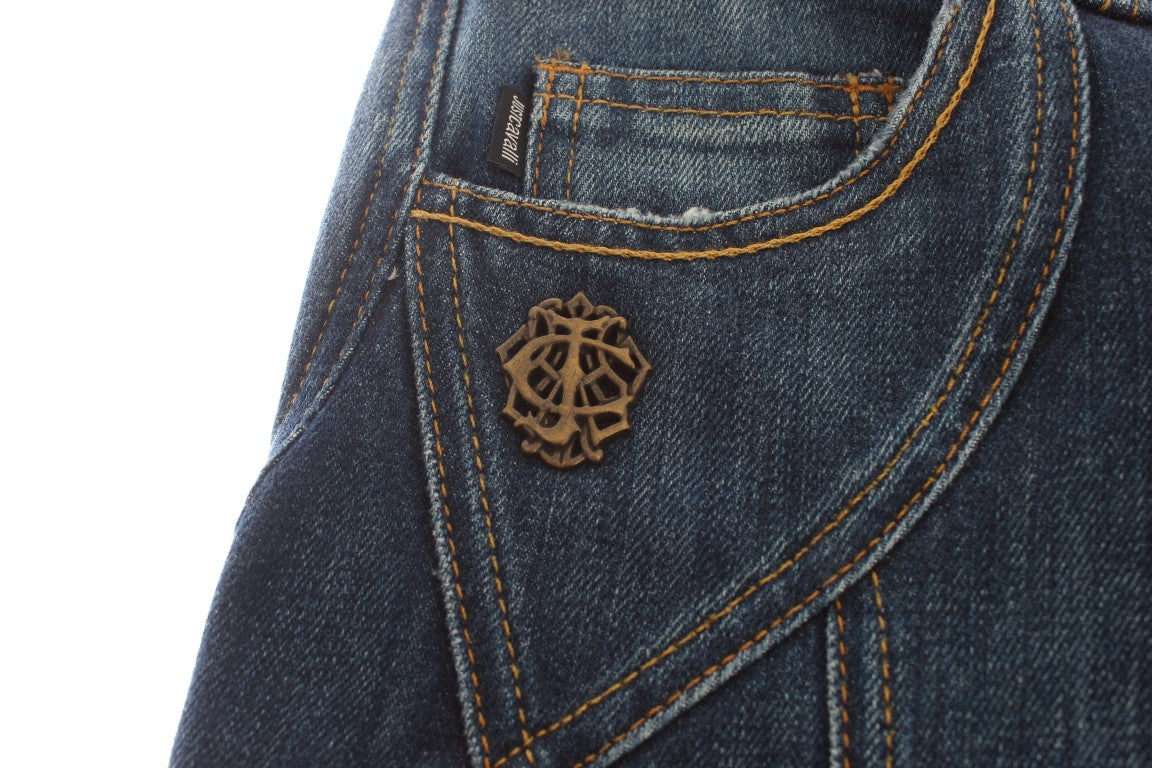 Cavalli Jean taille basse élégant à jambe évasée