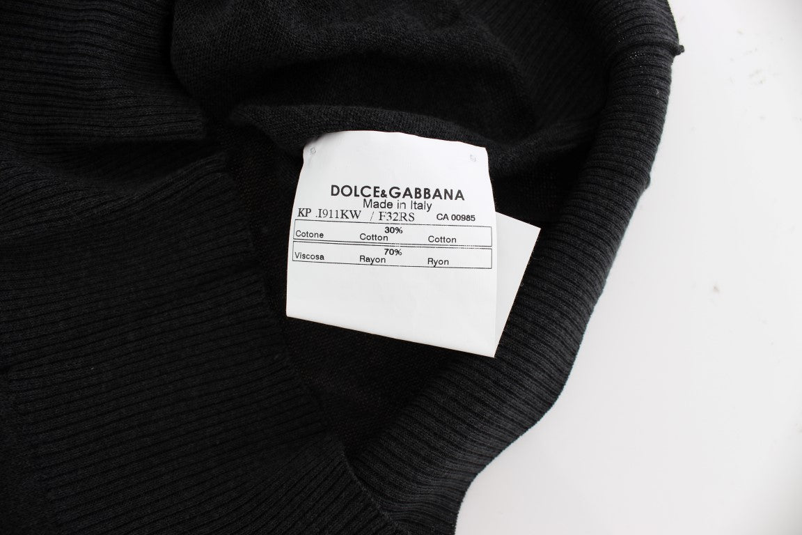 Dolce &amp; Gabbana Gilet pull sans manches noir élégant