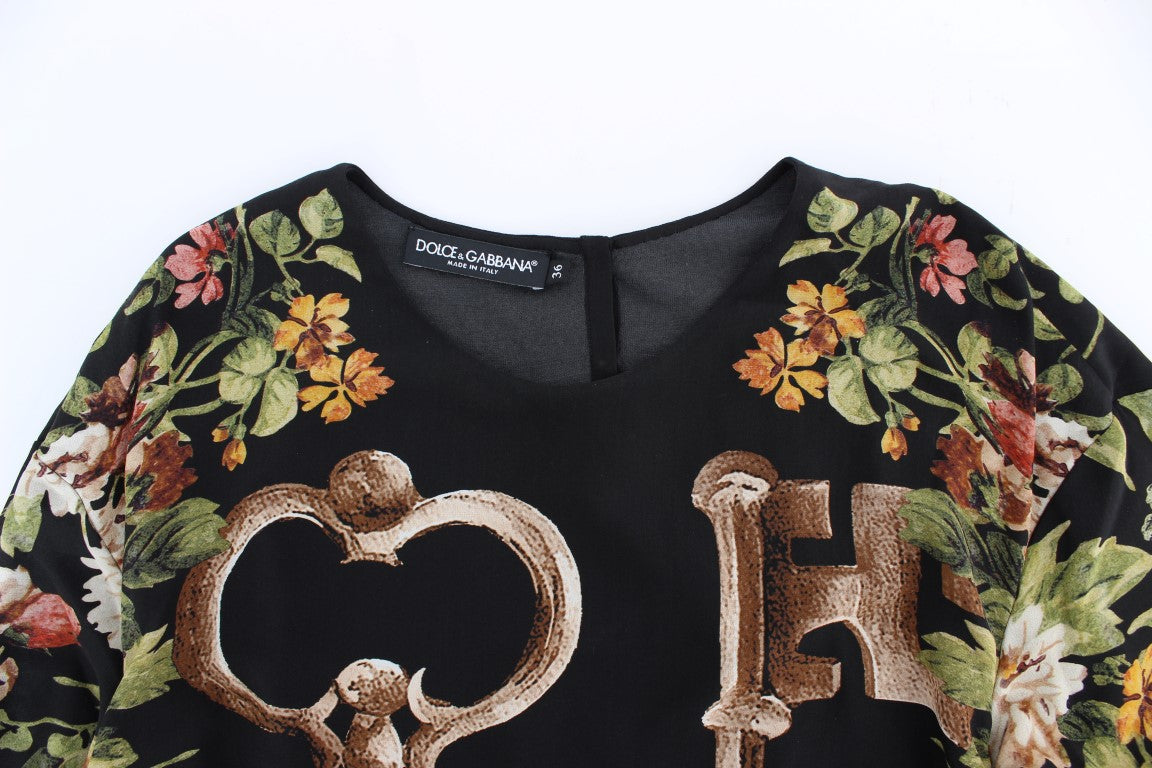 Dolce &amp; Gabbana Blouse élégante en soie à imprimé médiéval