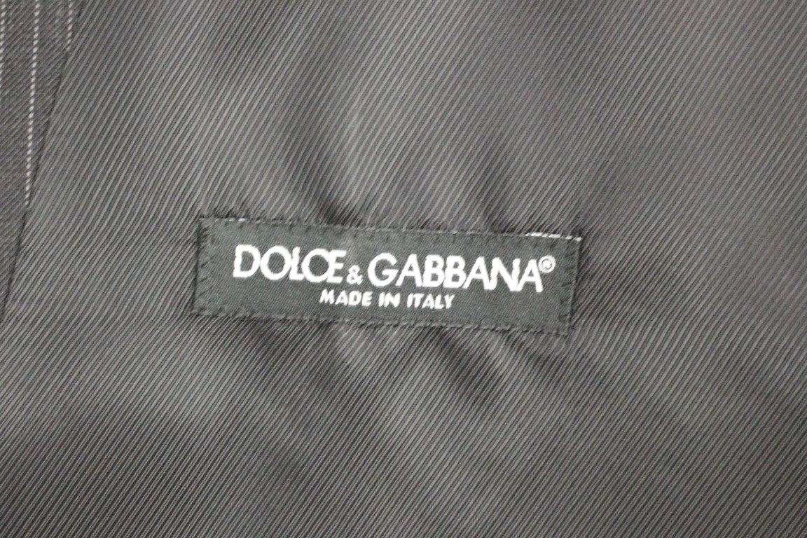 Dolce &amp; Gabbana Gilet élégant à rayures grises