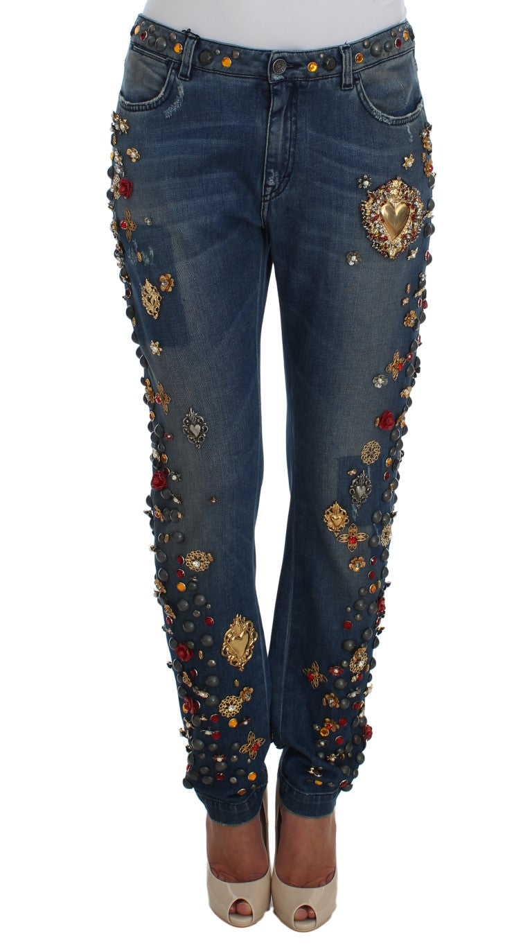 Dolce &amp; Gabbana - Enchanted Sicily - Jean boyfriend orné