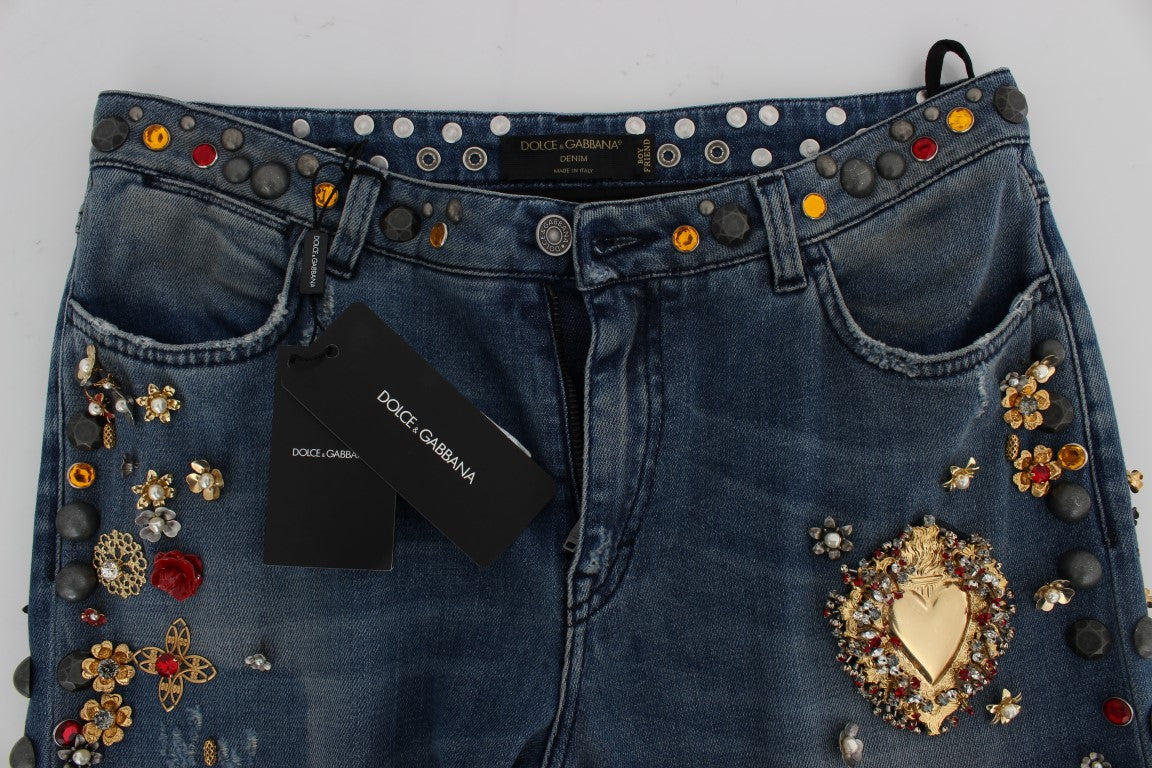 Dolce &amp; Gabbana - Enchanted Sicily - Jean boyfriend orné