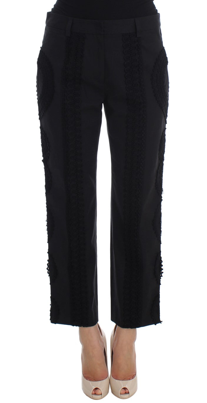 Dolce &amp; Gabbana Pantalon capri Torero noir élégant