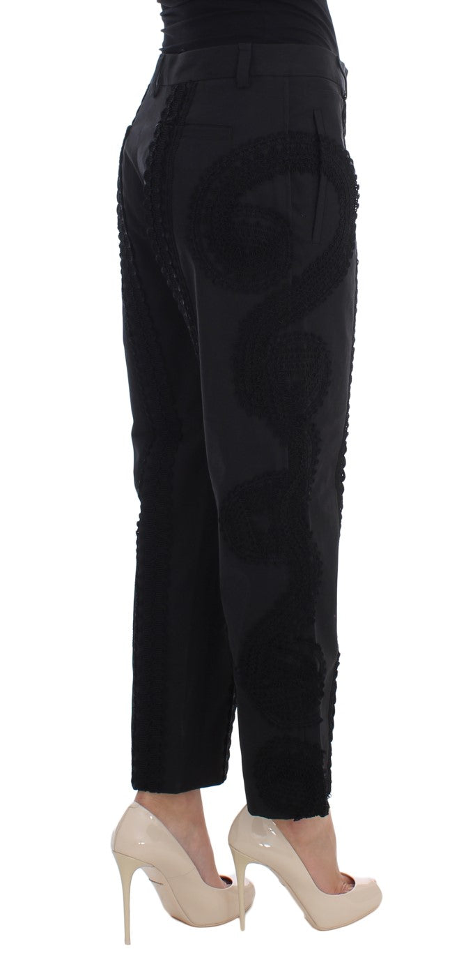 Dolce &amp; Gabbana Pantalon capri Torero noir élégant