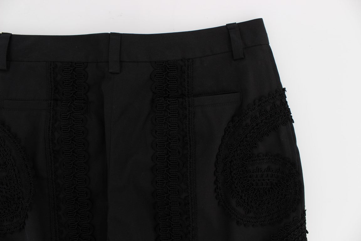 Dolce &amp; Gabbana Pantalon capri Torero noir élégant