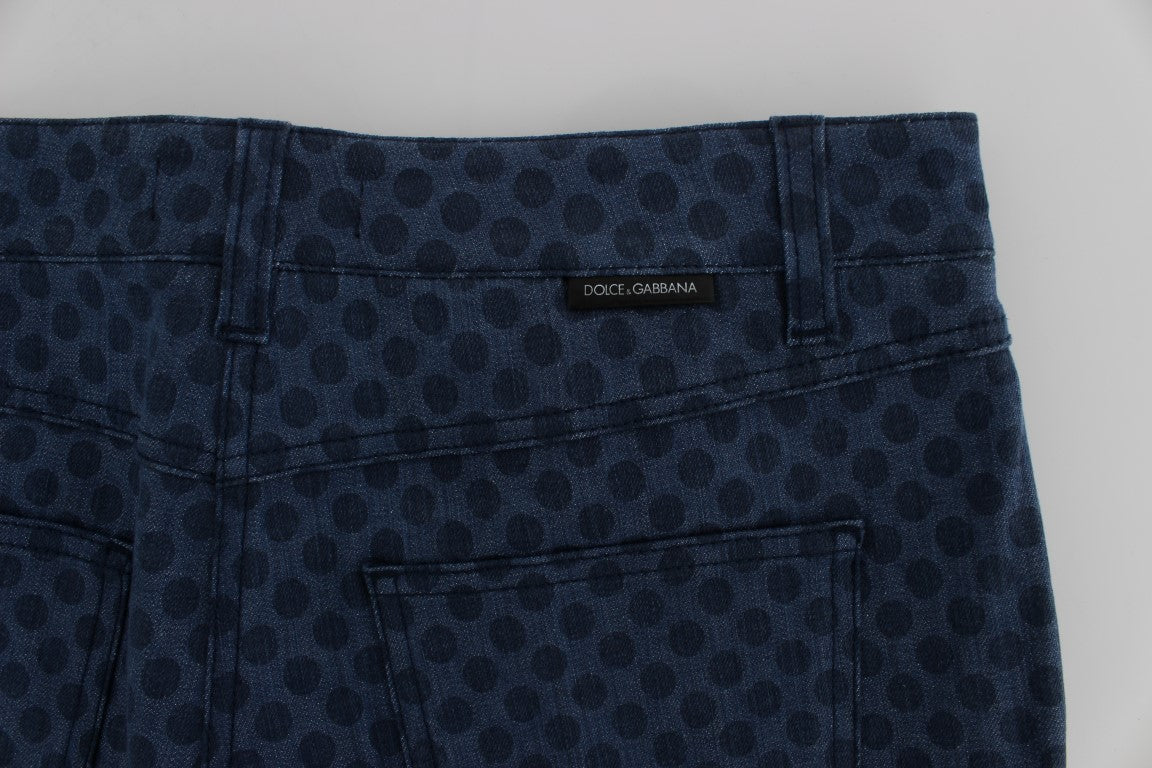 Dolce &amp; Gabbana Jean Capri Stretch à Pois