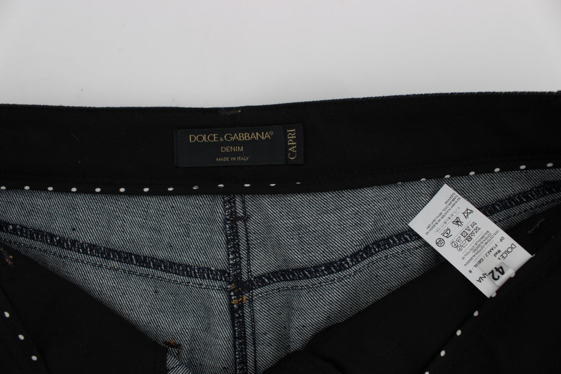 Jeans Capri brodés Dolce &amp; Gabbana pour un style élégant