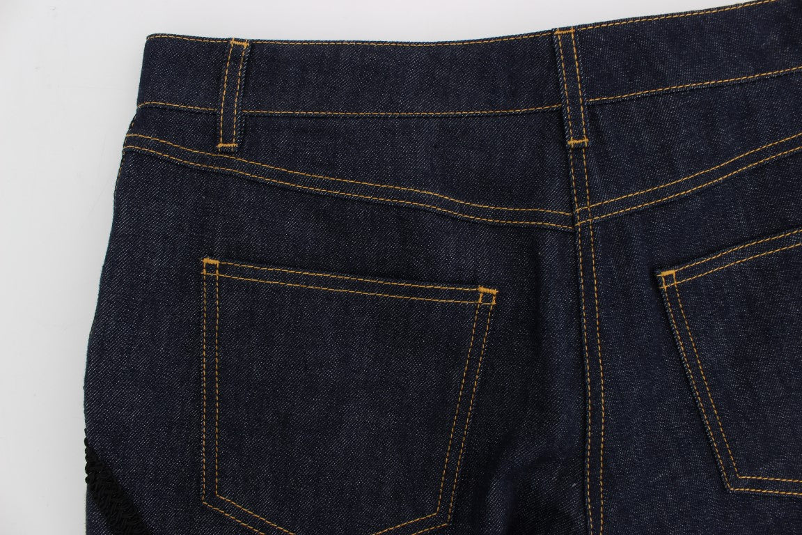 Jeans Capri brodés Dolce &amp; Gabbana pour un style élégant