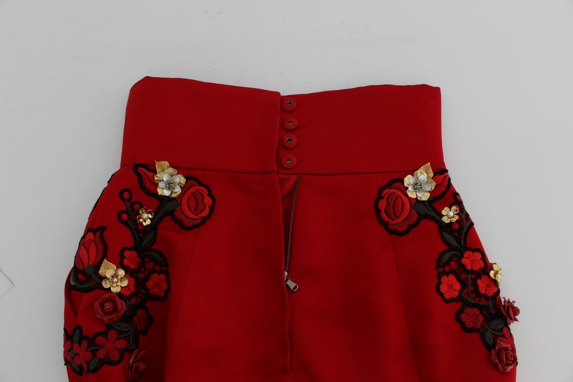 Dolce &amp; Gabbana Short en soie brodée Enchanted Sicily