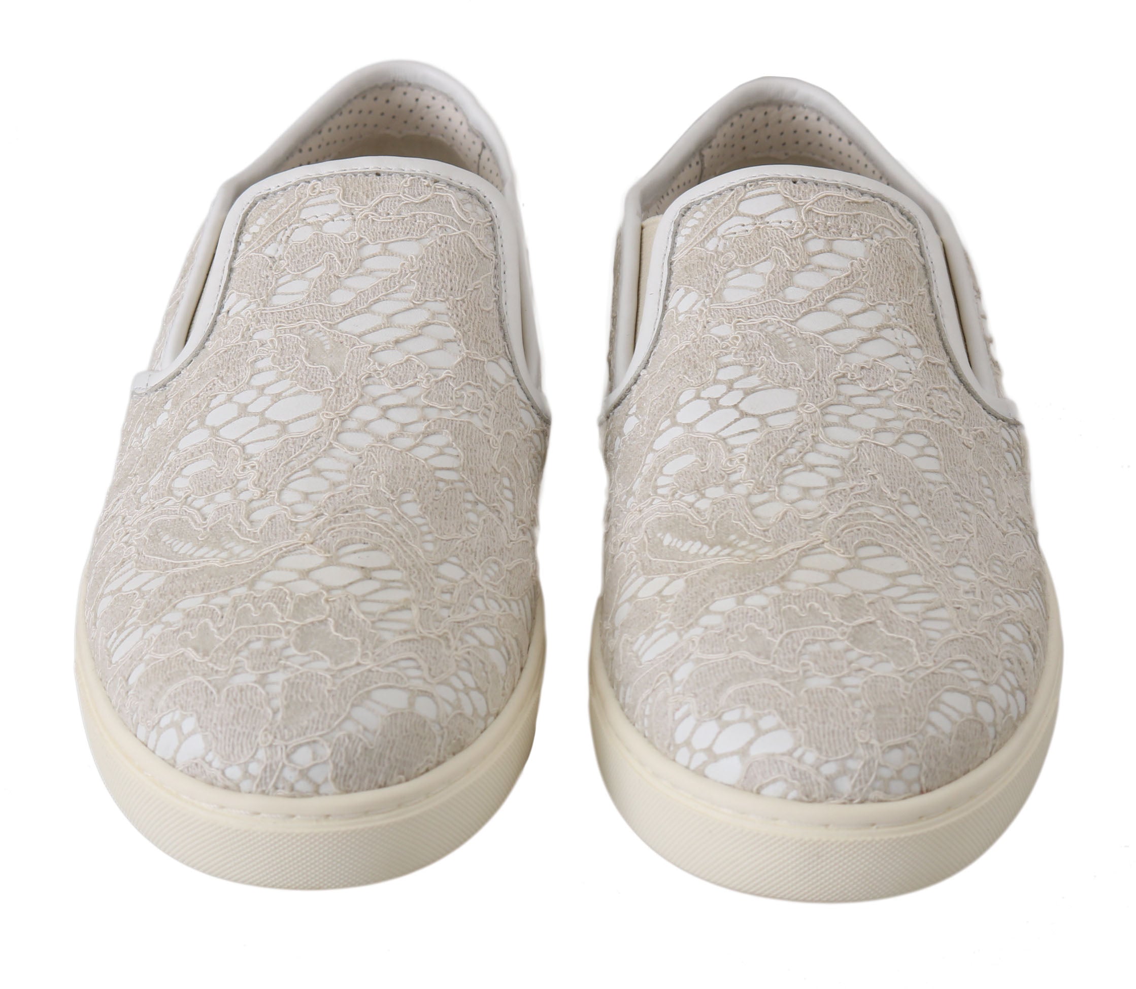 Dolce &amp; Gabbana Mocassins élégants blanc cassé pour dames