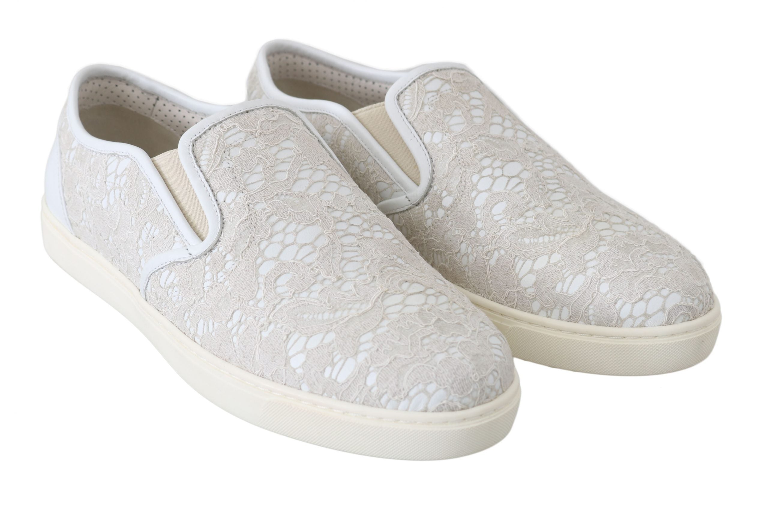 Dolce &amp; Gabbana Mocassins élégants blanc cassé pour dames