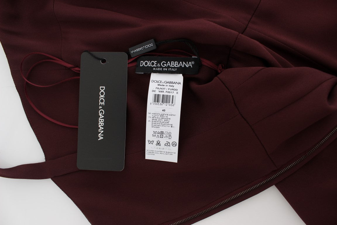 Dolce &amp; Gabbana Robe fourreau élégante bordeaux