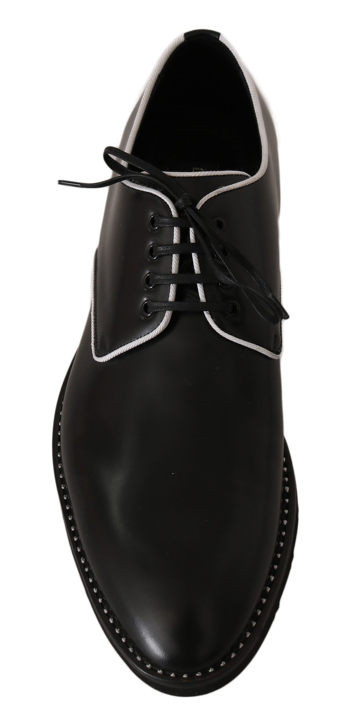 Dolce &amp; Gabbana élégantes chaussures habillées derby en cuir noir